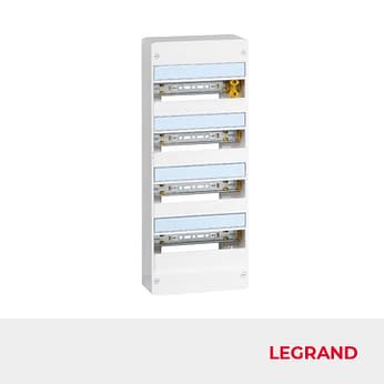 Coffret électrique DRIVIA 13 modules 4 rangées Legrand Réf 401214