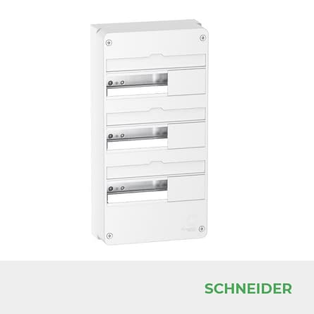 Coffret électrique Schneider RESI9 13 modules 3 rangées Réf R9H13403