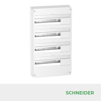 Coffret électrique Schneider RESI9 18 modules 4 rangées Réf R9H18404