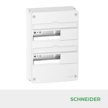 Coffret électrique Schneider RESI9 13 modules 2 rangées Réf R9H13402