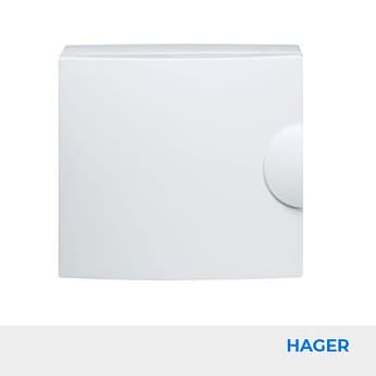HAGER - Porte opaque pour panneau de contrôle (GA01N) - Réf GP112PN